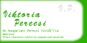 viktoria perecsi business card